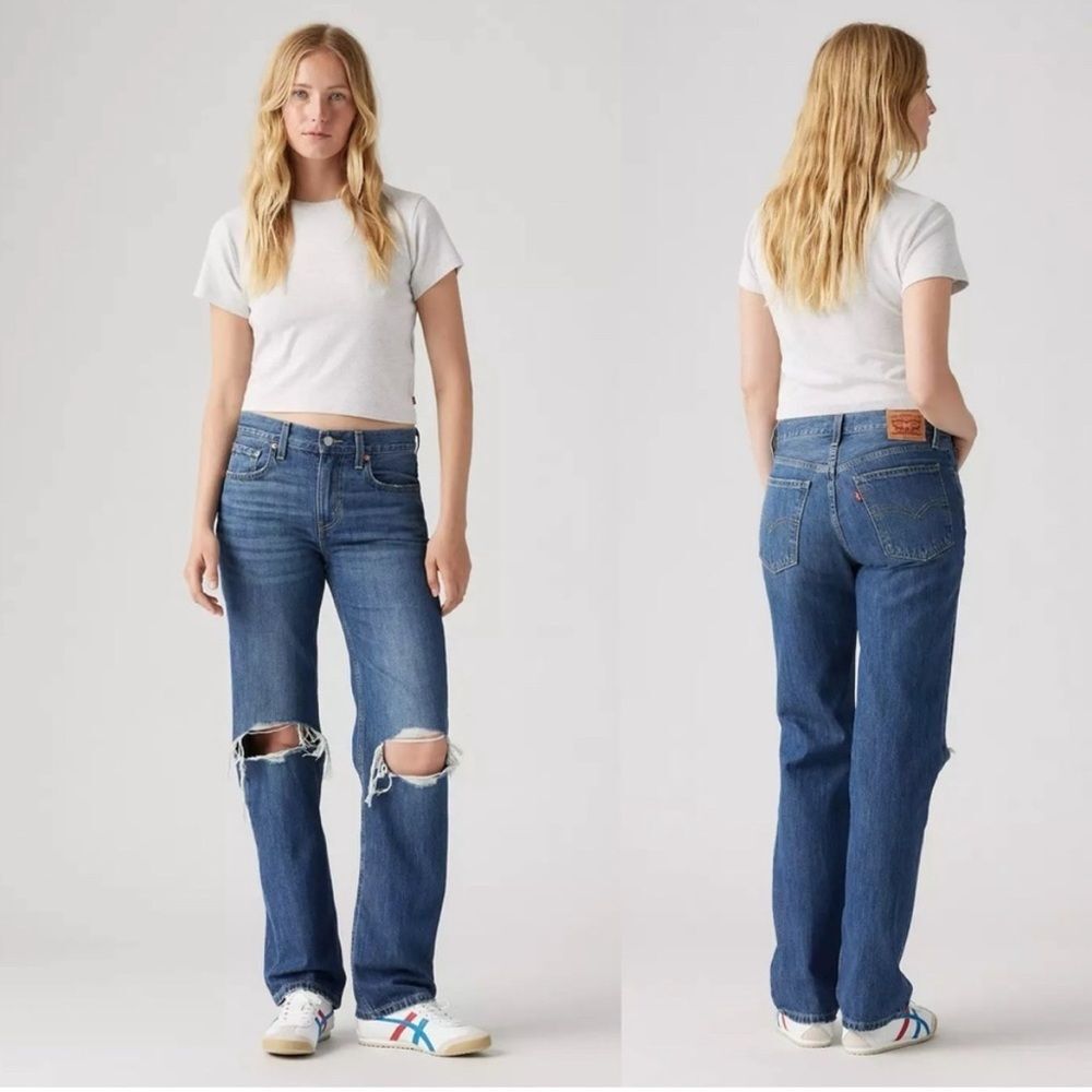 Levi’s Low Pro Straight Medium Wash Denim Jeans size 25